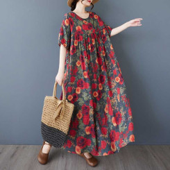 پیراهن طرح دار A058